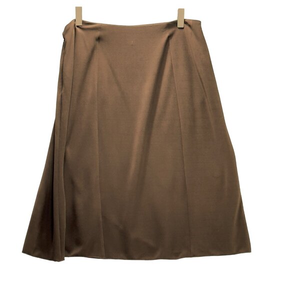 INC INTERNATIONAL CONCEPT Women's Skirt Brown Jersey Knit Flare Midi Size PM - Picture 10 of 14